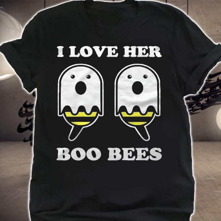 I Love Her Boo Bees Easy Couples Halloween Costumes Boobees Pullover Shirt shirt
