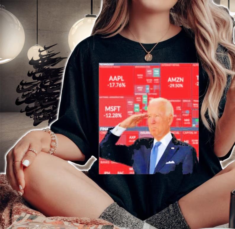 Joe Biden Economy Biden's America Wall Street Memes Shirt woman shirt