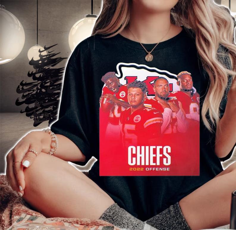 Kansas City Chiefs NFL AFC West 2022 Offenses T-Shirt woman shirt