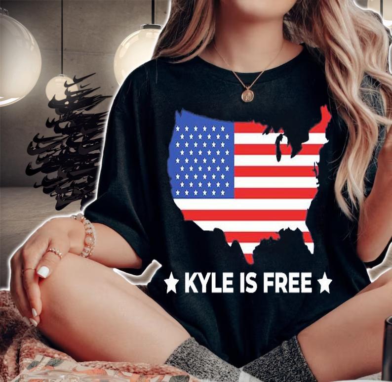 Kyle Is Free United States USA Flag T-Shirt