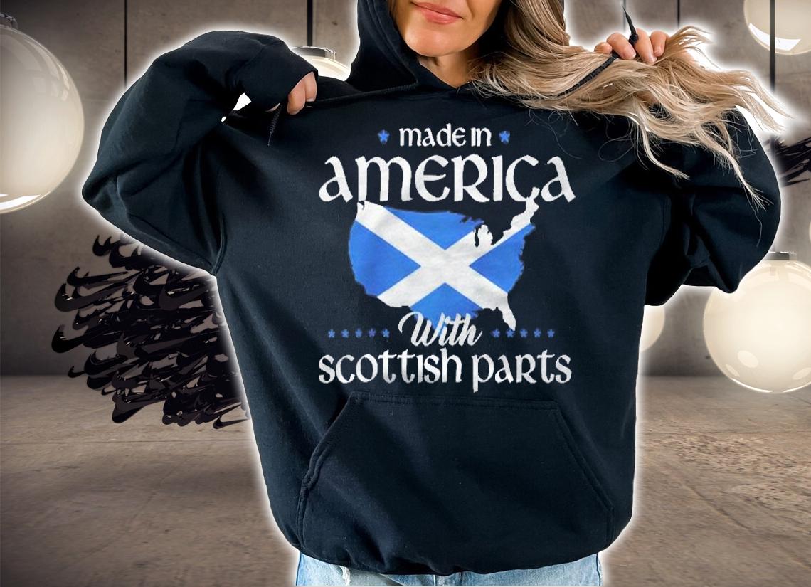 Made In America With Scottish Parts Scotland Pride Heritage Raglan Baseball Shirt hoodie