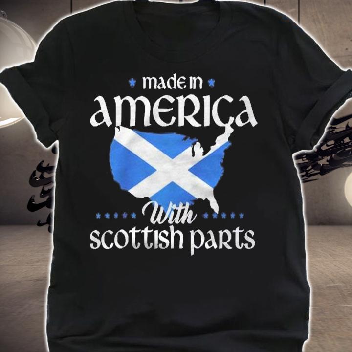 Made In America With Scottish Parts Scotland Pride Heritage Raglan Baseball Shirt shirt