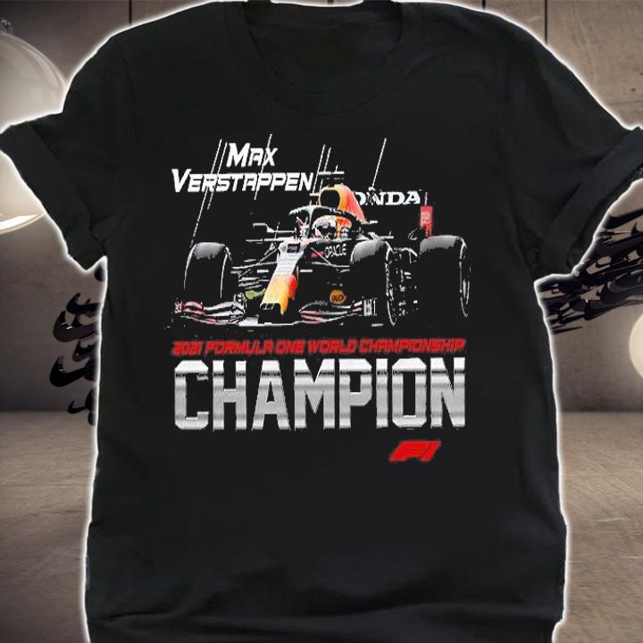 Max Verstappen 2021 Formula One World Championship T-Shirt shirt