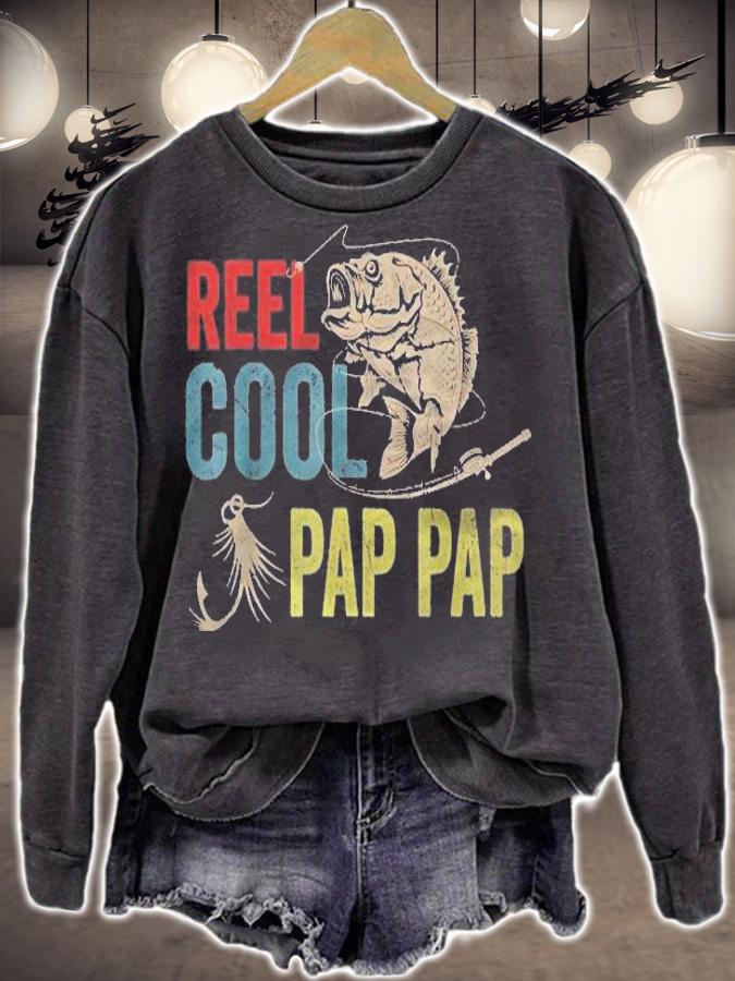 Mens Reel Cool Pap Pap Fishing Fathers Day Gift Shirt sweatshirt