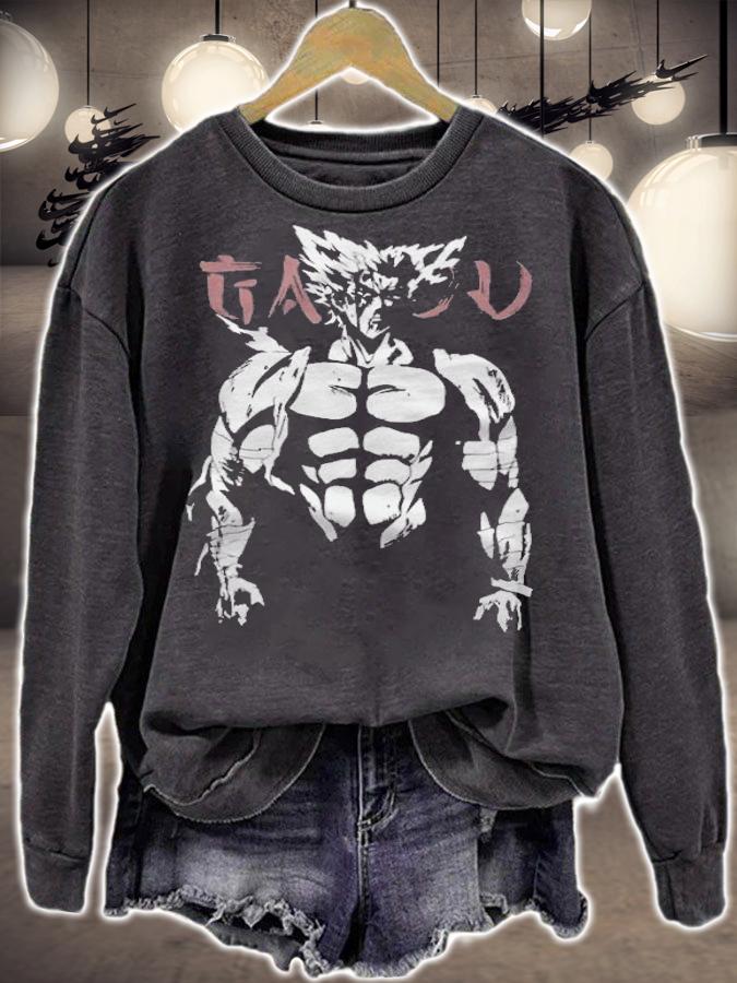 One-Punch Man Garou tattered T-shirt sweatshirt