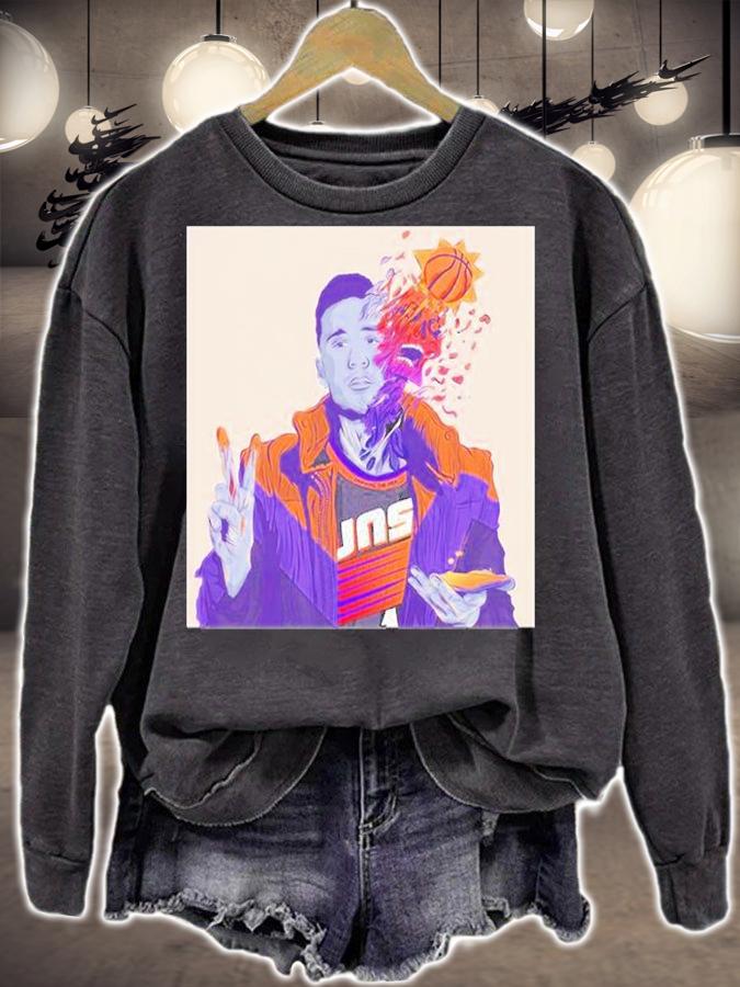 Phoenix Suns Dangerous Devin Booker Drawing T-Shirt sweatshirt