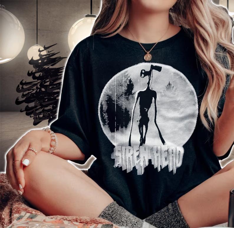 Scary Siren Head Vintage Meme Character Essential Shirt