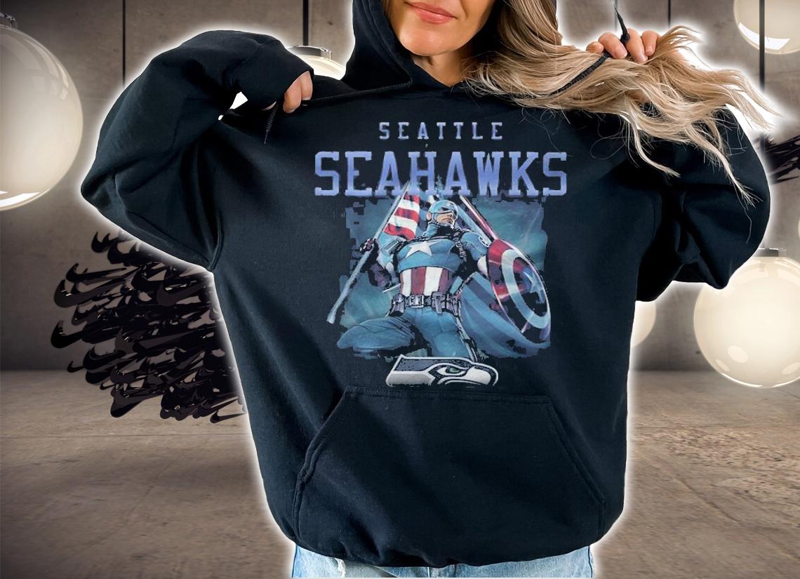 Seattle Seahawks Chris Evans Captain America T-shirt hoodie