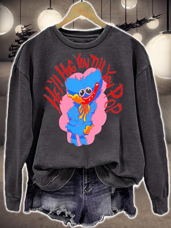 Store Poppy Playtime County Hell Hug You Till You Pop T-Shirt sweatshirt