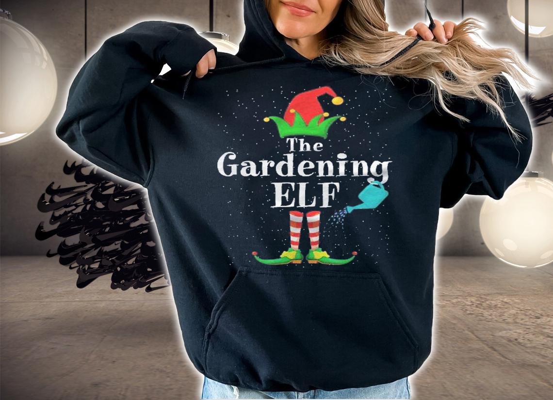 The Gardening Elf Pyjama Christmas Family Matching Group Elf Shirt hoodie