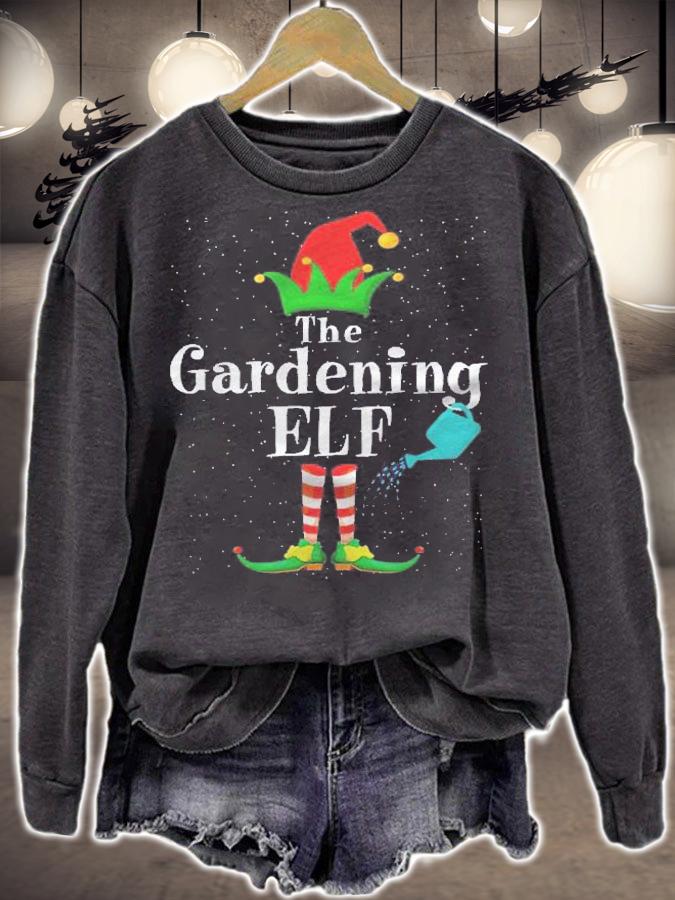 The Gardening Elf Pyjama Christmas Family Matching Group Elf Shirt sweatshirt