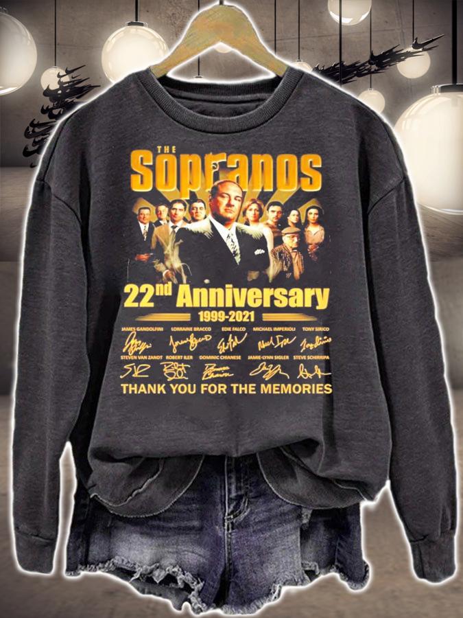 The Sopranos 22nd Anniversary 1999 2021 Thank You For The Memories Signatures t-shirt sweatshirt