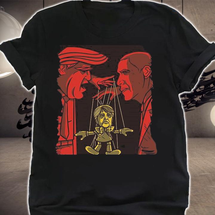 Trump Obama Puppet Funny T-Shirt shirt