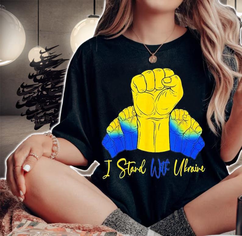 Ukrainian Lover I Stand With Ukraine Support Ukrainian Ukraine Strong T-Shirt woman shirt