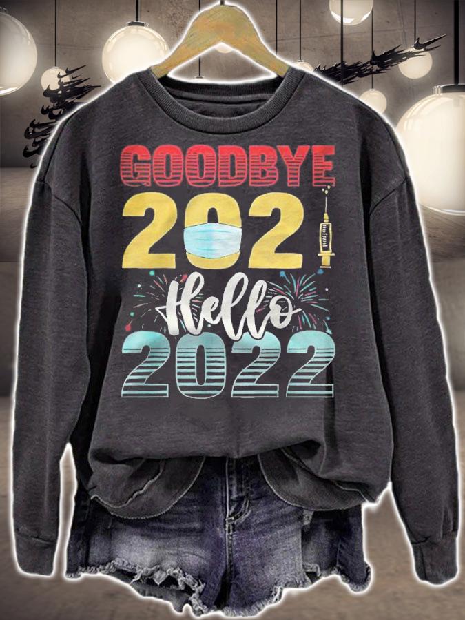 Goodbye 2021 hello 2022 new years T-shirt