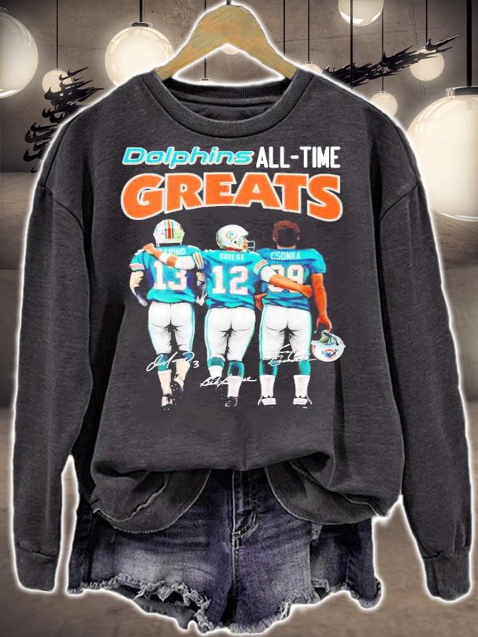 Miami Dolphins All Time Greats Signatures Shirt sweatshirt