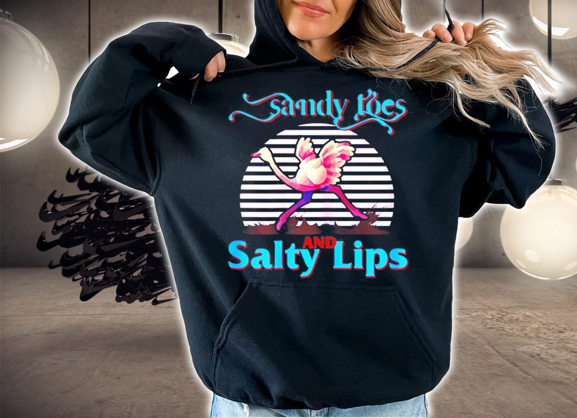 Sandy Toes and Salty Lips Ladies Racerback T-Shirt hoodie