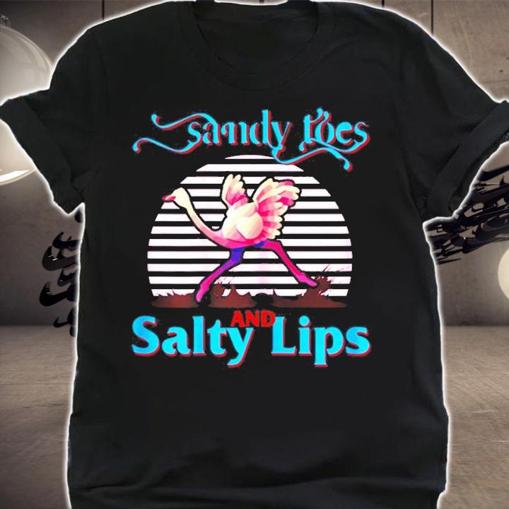 Sandy Toes and Salty Lips Ladies Racerback T-Shirt shirt
