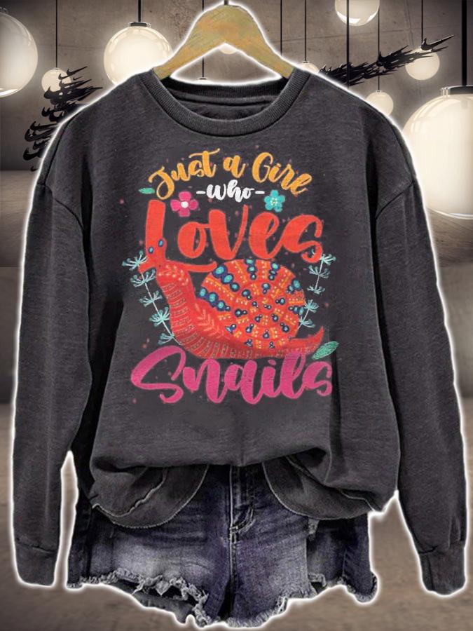Slug Animal Lover Women Girls Kids Gift Idea Snail T-shirt sweatshirt