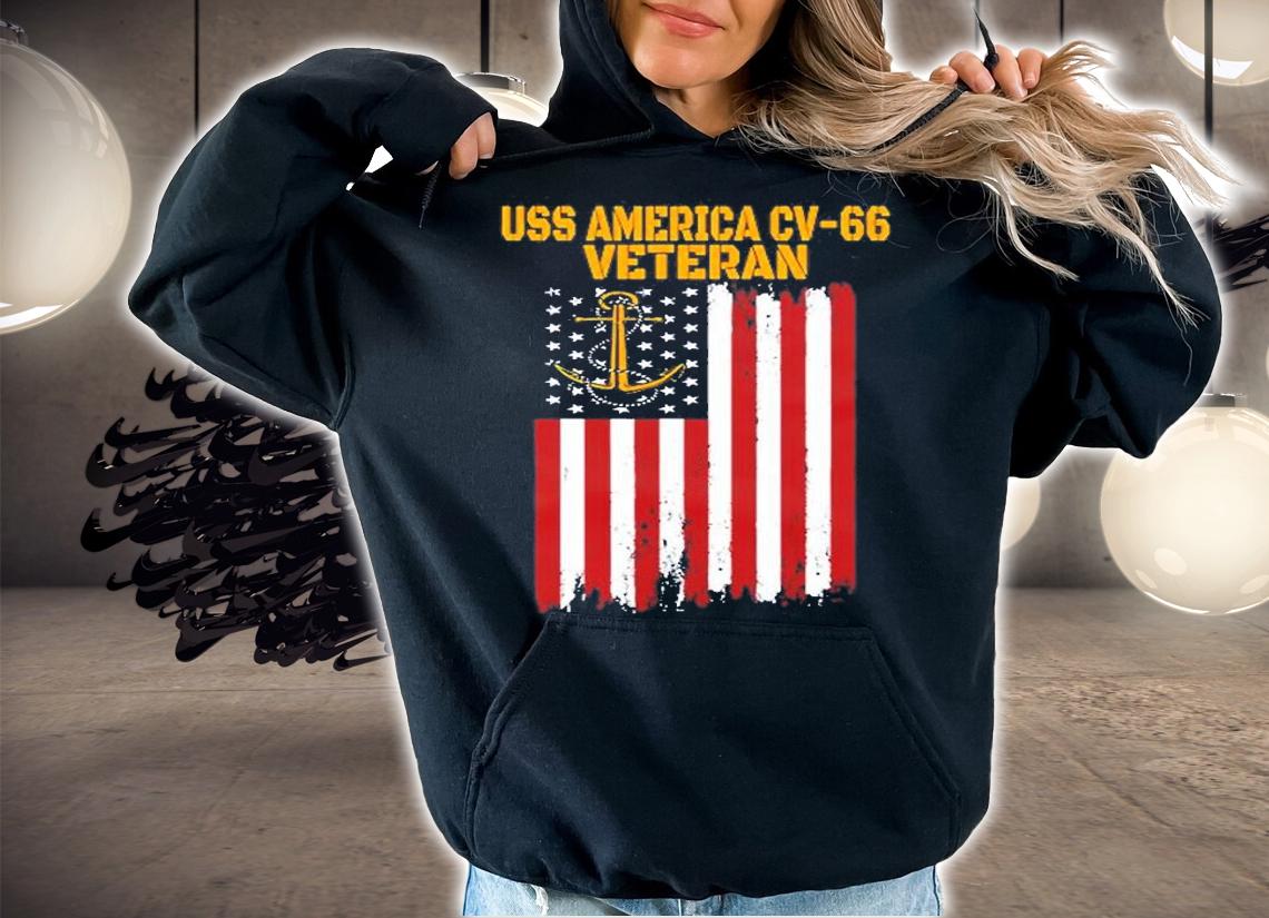 Uss America Cv-66 Cva-66 Aircraft Carrier Veterans Day T-Shirt hoodie