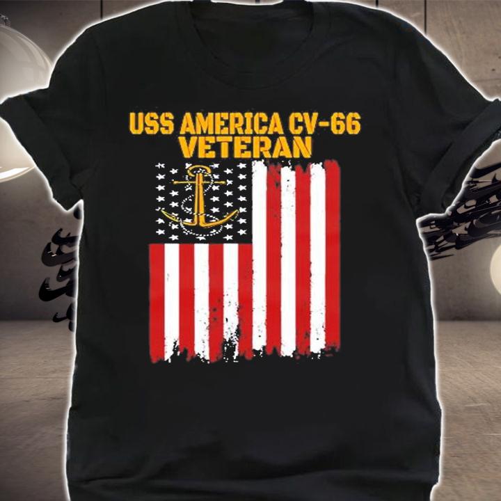 Uss America Cv-66 Cva-66 Aircraft Carrier Veterans Day T-Shirt shirt