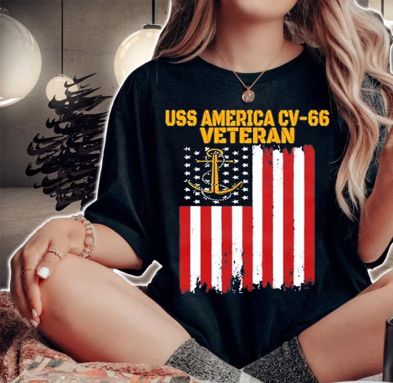 Uss America Cv-66 Cva-66 Aircraft Carrier Veterans Day T-Shirt woman shirt