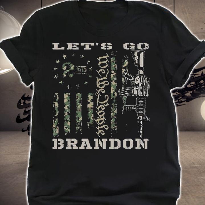 Let's Go Brandon Camouflage US Flag Vintage T-Shirt shirt