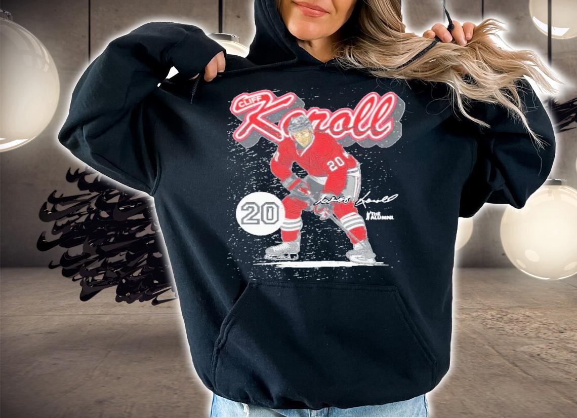 Cliff Koroll Chicago Retro Script Hockey Signatures Shirt hoodie