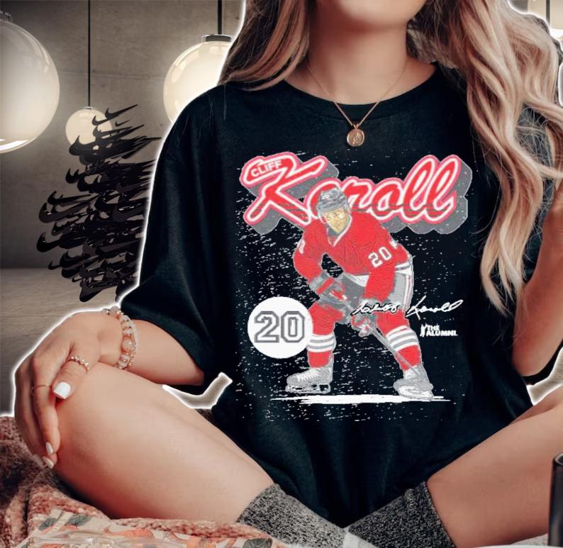 Cliff Koroll Chicago Retro Script Hockey Signatures Shirt woman shirt