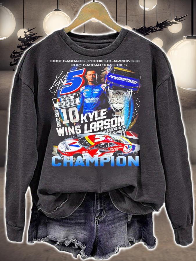 First Nascar Cup Series Championship 2021 Nascar Series Kyle Larson Shirt sweatshirt