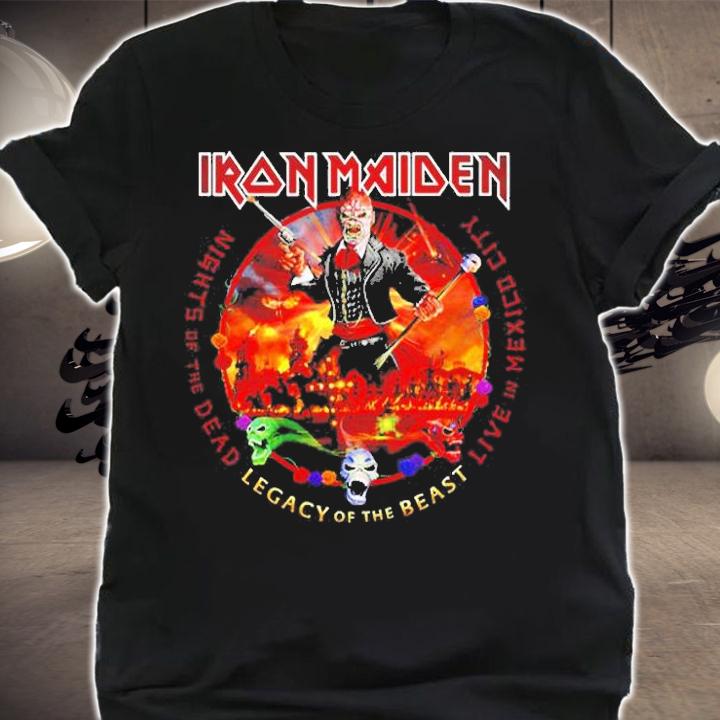 Iron Maiden Nights Of The Dead Legacy Of The Beast Live In Mexico City T-Shirt shirt
