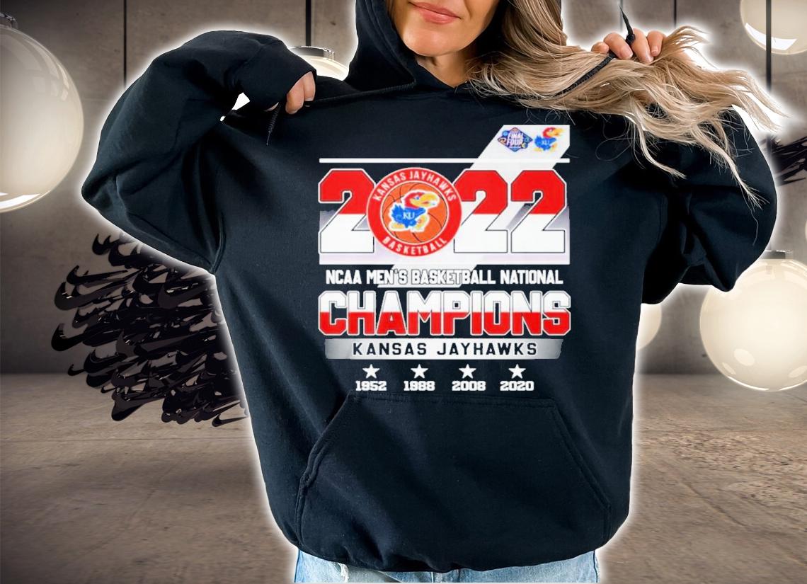 Kansas Jayhawks 2022 NCAA Men's Basketball National Champions 1952-2020 Shirt