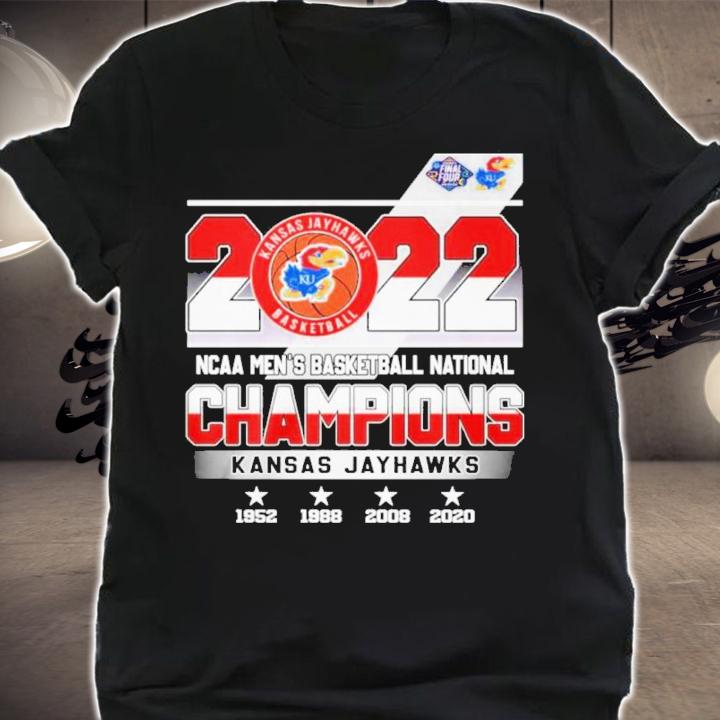 Kansas Jayhawks 2022 NCAA Men's Basketball National Champions 1952-2020 Shirt