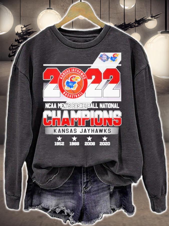 Kansas Jayhawks 2022 NCAA Men's Basketball National Champions 1952-2020 Shirt