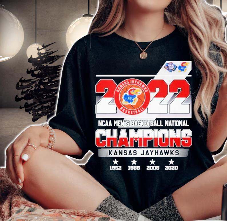 Kansas Jayhawks 2022 NCAA Men's Basketball National Champions 1952-2020 Shirt
