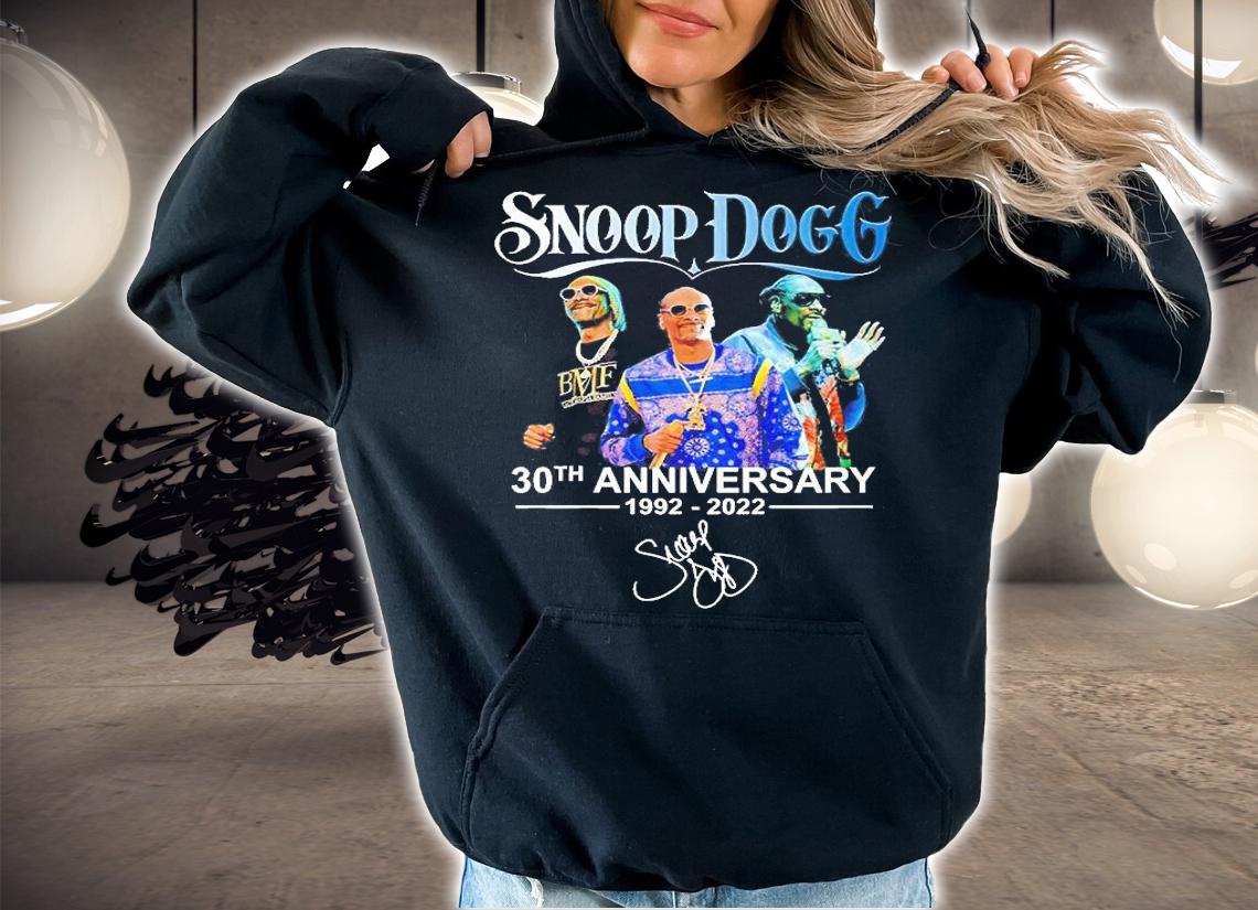 Snoop Dogg 30th Anniversary 1992 2022 Signature T-Shirt hoodie