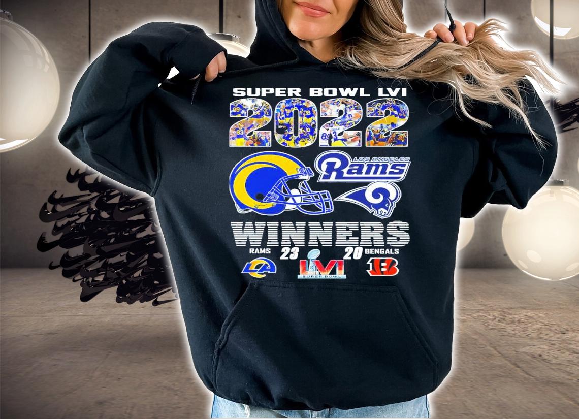 Super Bowl 2022 Los Angeles Rams Winners shirt hoodie