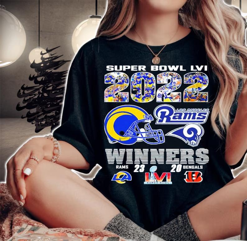 Super Bowl 2022 Los Angeles Rams Winners shirt woman shirt