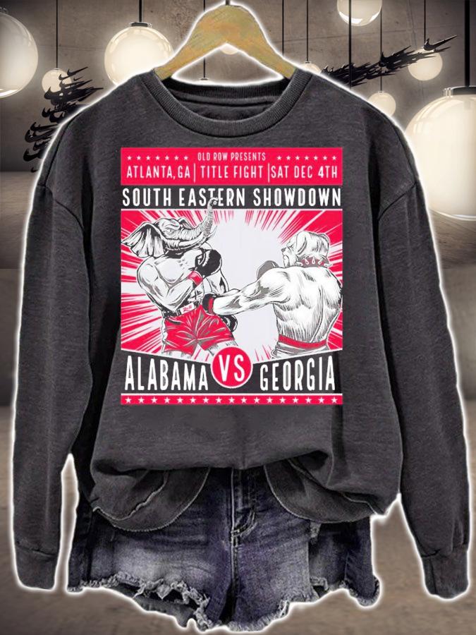 The Southeastern Showdown Alabama Vs Georgia Shirt sweatshirt