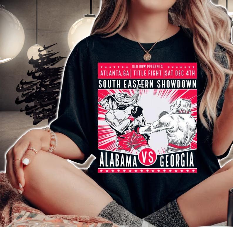 The Southeastern Showdown Alabama Vs Georgia Shirt woman shirt
