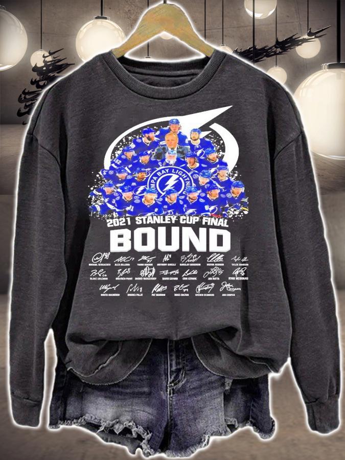 2021 Stanley Cup Final Bound Tampa Bay Lightning signatures shirt