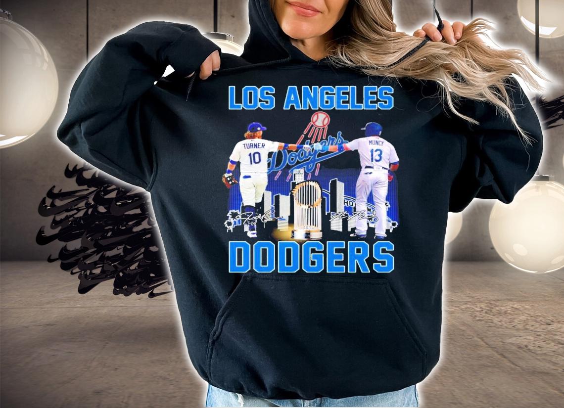 Los Angeles Dodgers Turner vs Muncy signatures shirt