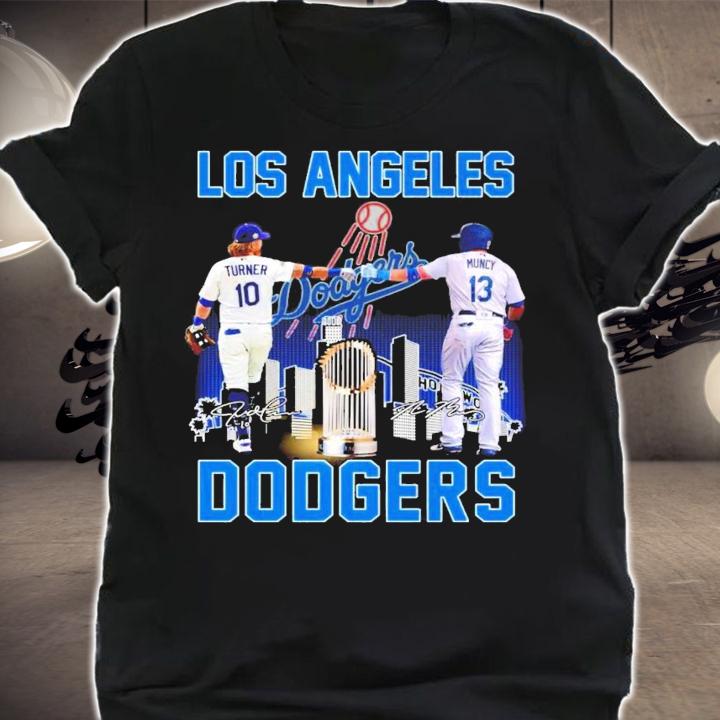 Los Angeles Dodgers Turner vs Muncy signatures shirt