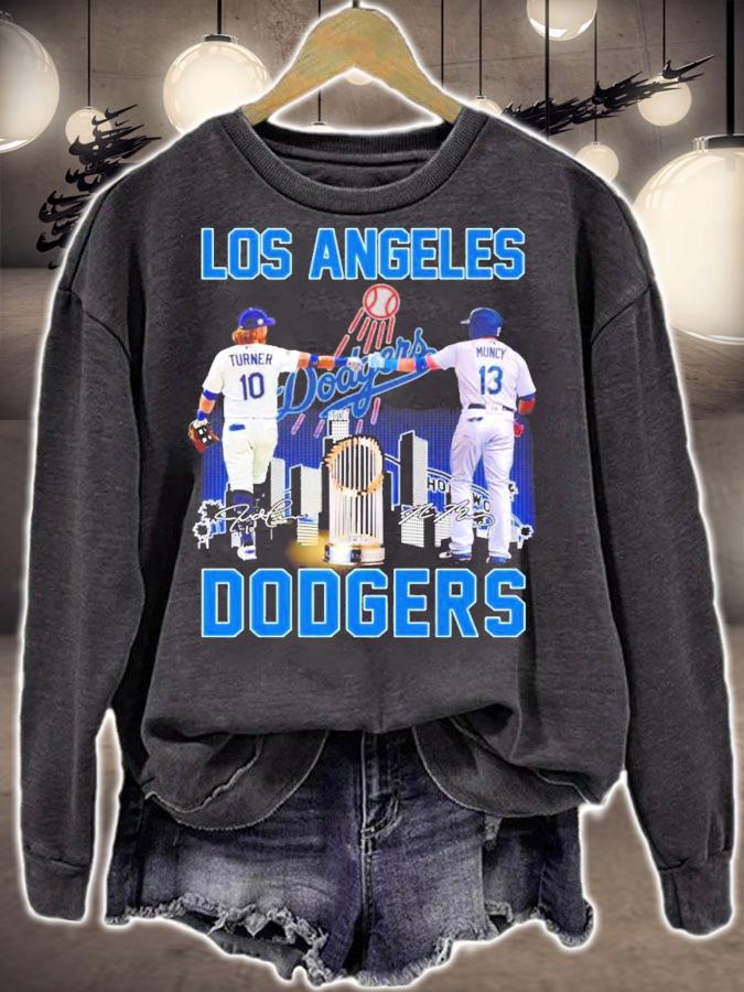 Los Angeles Dodgers Turner vs Muncy signatures shirt