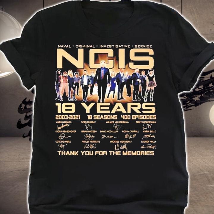 Naval criminal investigative service NCIS 18 years 2003-2021 signature shirt shirt