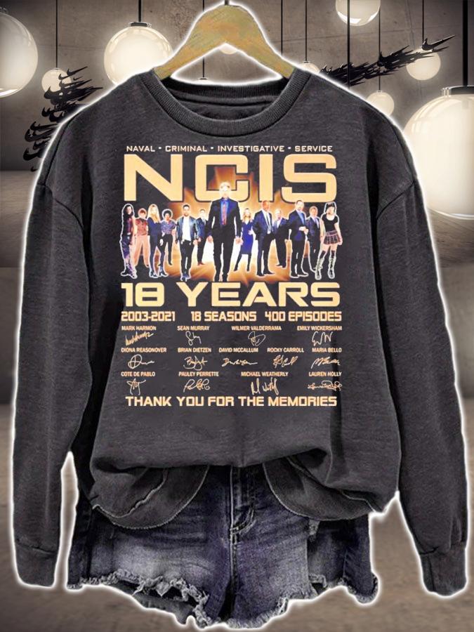 Naval criminal investigative service NCIS 18 years 2003-2021 signature shirt sweatshirt