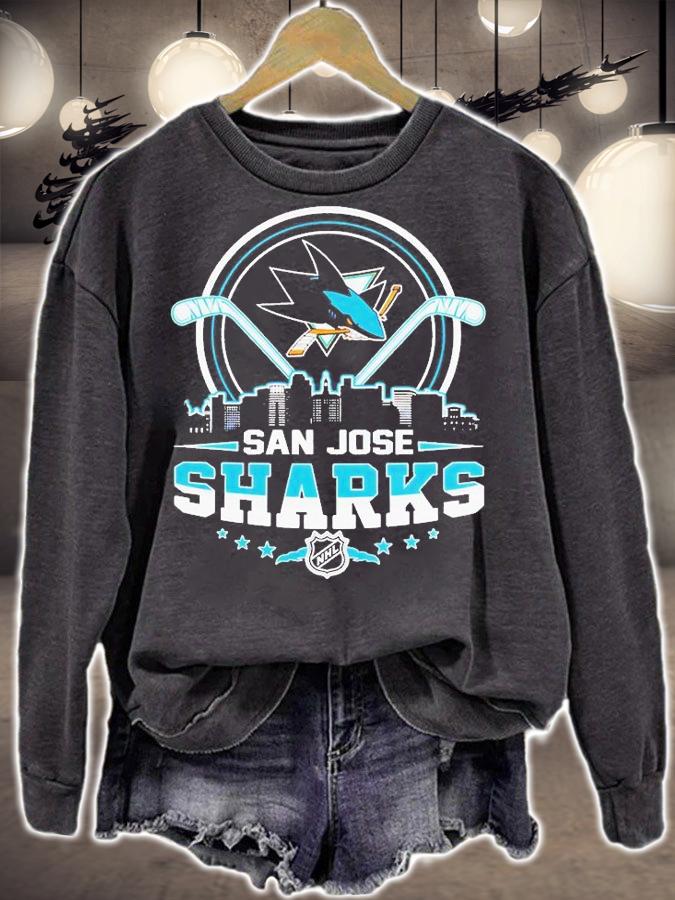 San Jose Sharks NHL City Skyline T-Shirt sweatshirt