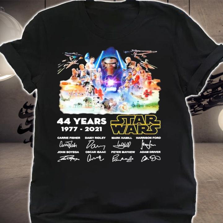 44 years 1977-2021 Star Wars thank you for the memories shirt shirt