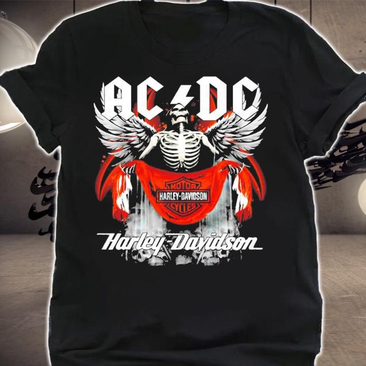 AC DC Motor Harley Davidson Cycles Harley Davidson shirt shirt