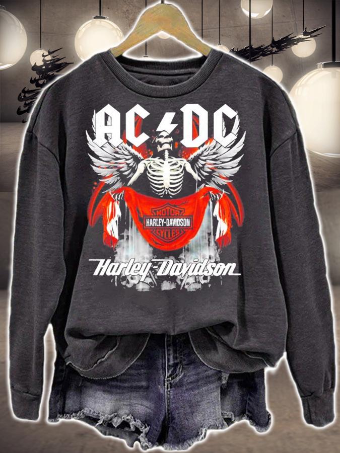 AC DC Motor Harley Davidson Cycles Harley Davidson shirt sweatshirt